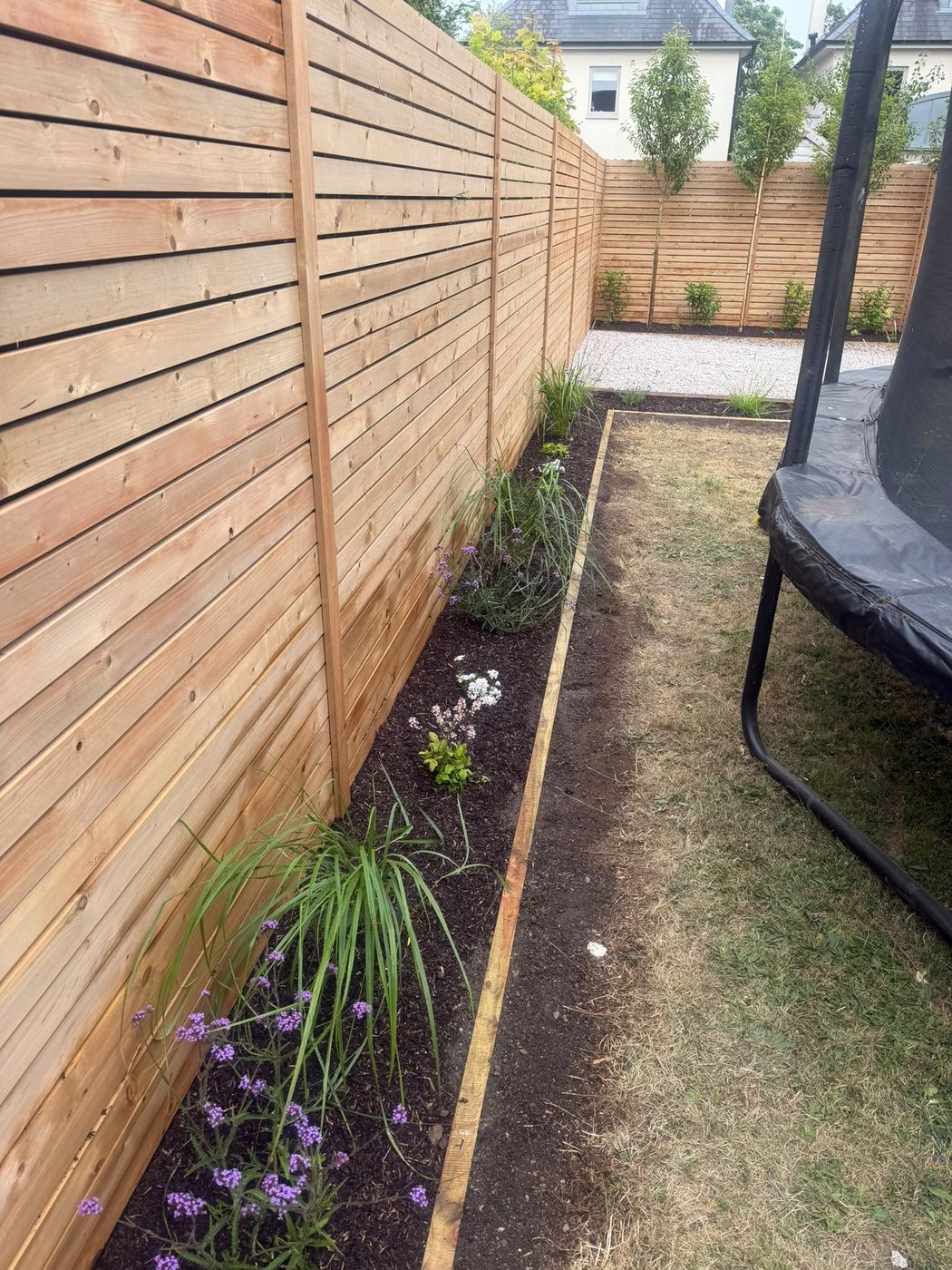 Cedar Fencing & Planted Border — JAID job
